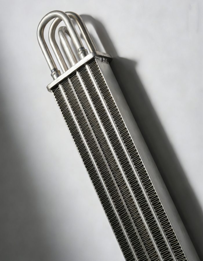 铝翅片加热管图片